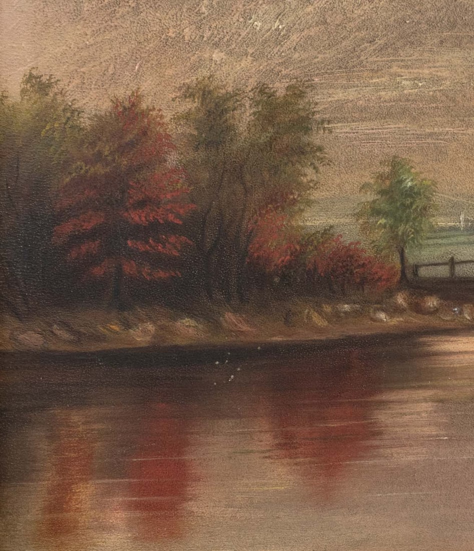 American School Autumn Landscape Oil, 1898 - 5