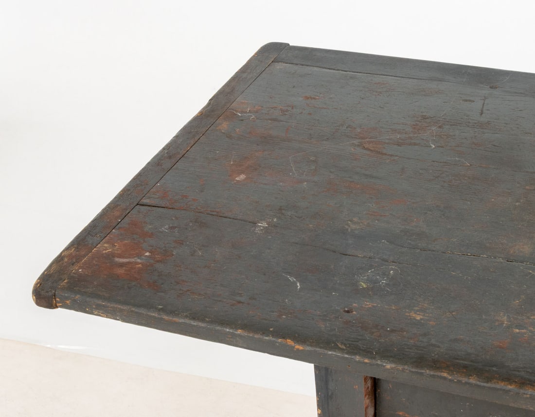 American Green Painted Pine Console Table - 5