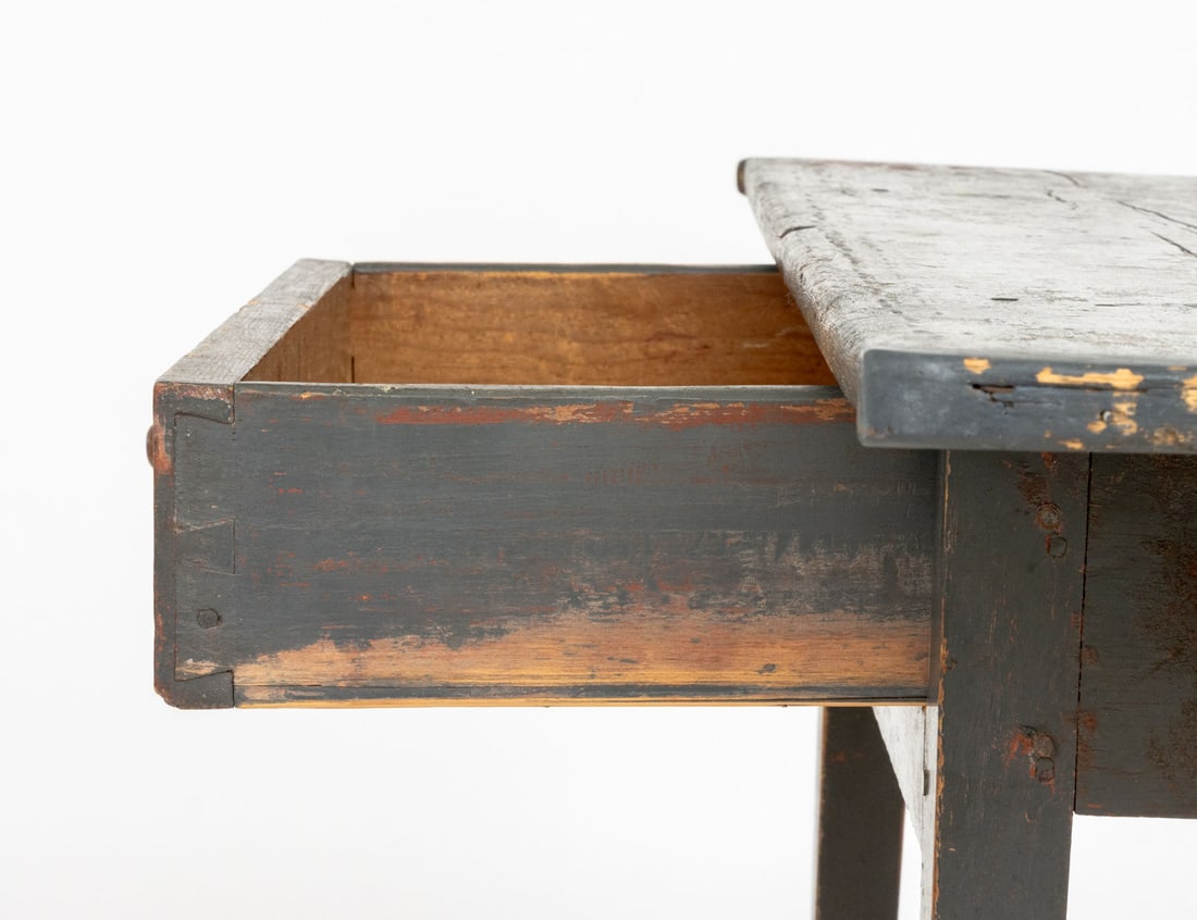 American Green Painted Pine Console Table - 7