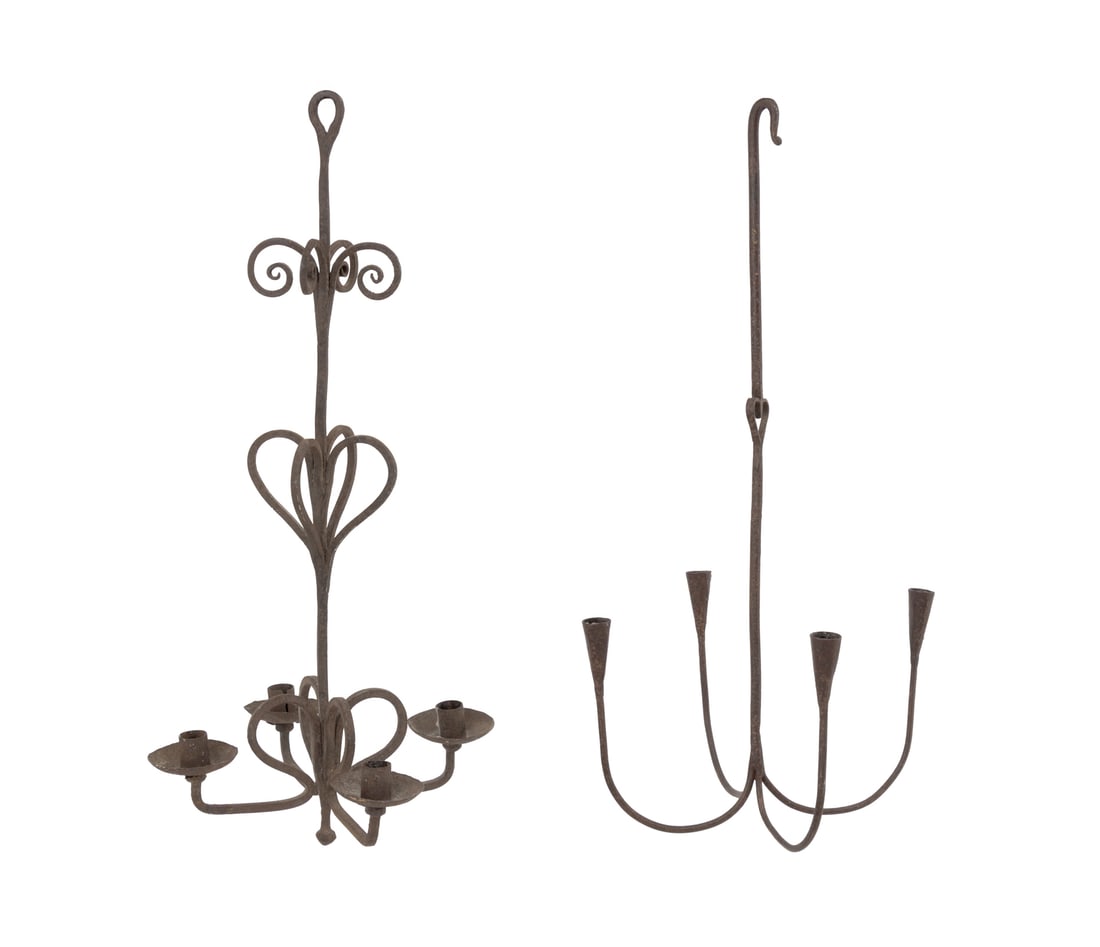 American Wrought Iron 4-Branch Candelabra, 2 (1 of 13)