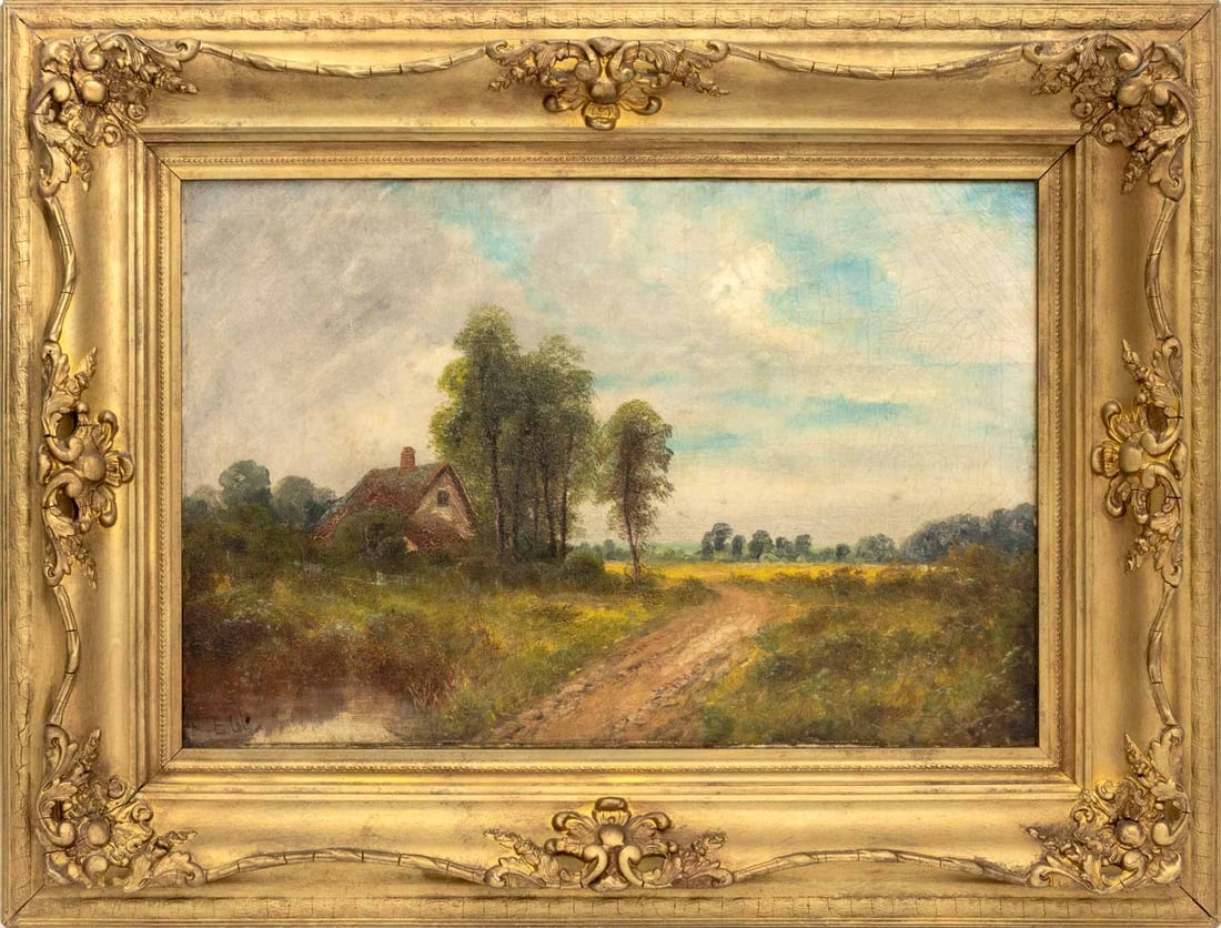 Edwin F. Cole Landscape with Farmhouse, 19th C. (1 of 9)