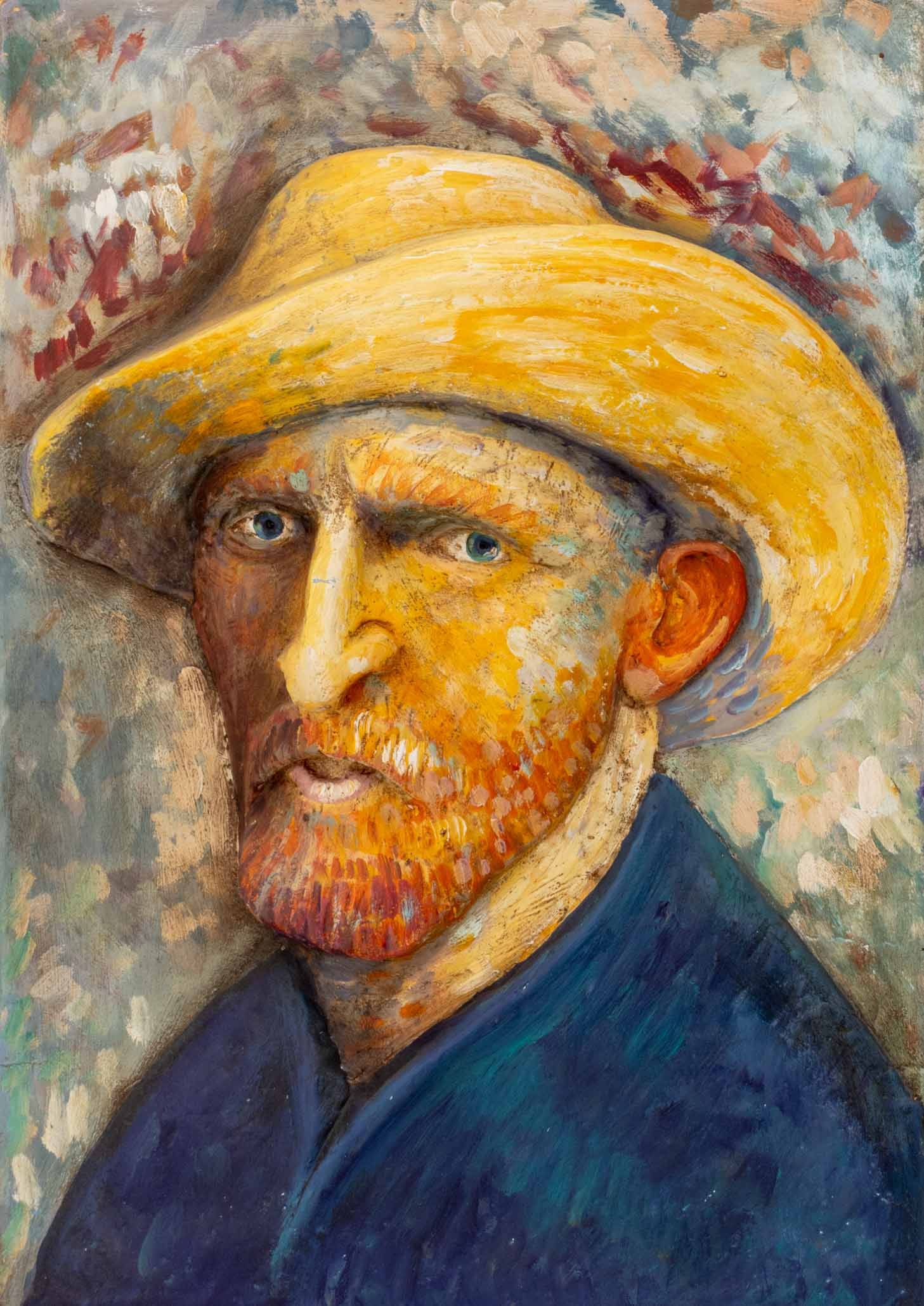 Illegibly Signed "Vincent" Relief Panel, 2010 - 2