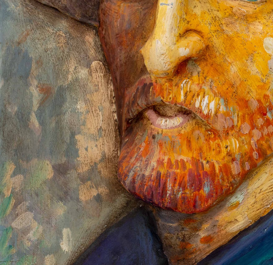 Illegibly Signed "Vincent" Relief Panel, 2010 - 7