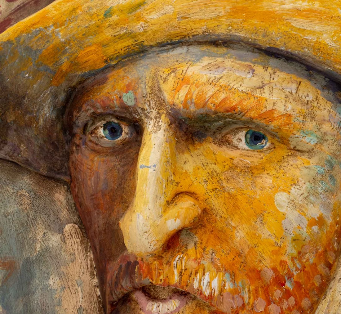 Illegibly Signed "Vincent" Relief Panel, 2010 - 8