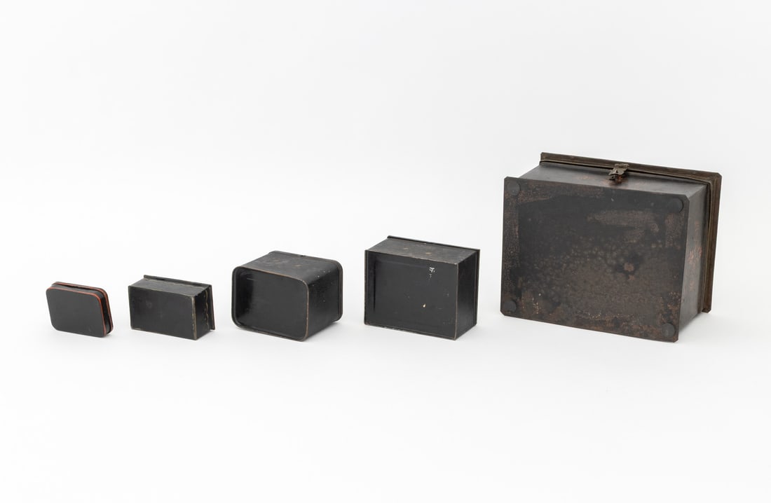 American Painted Toleware Boxes, 19th C., 5 - 15