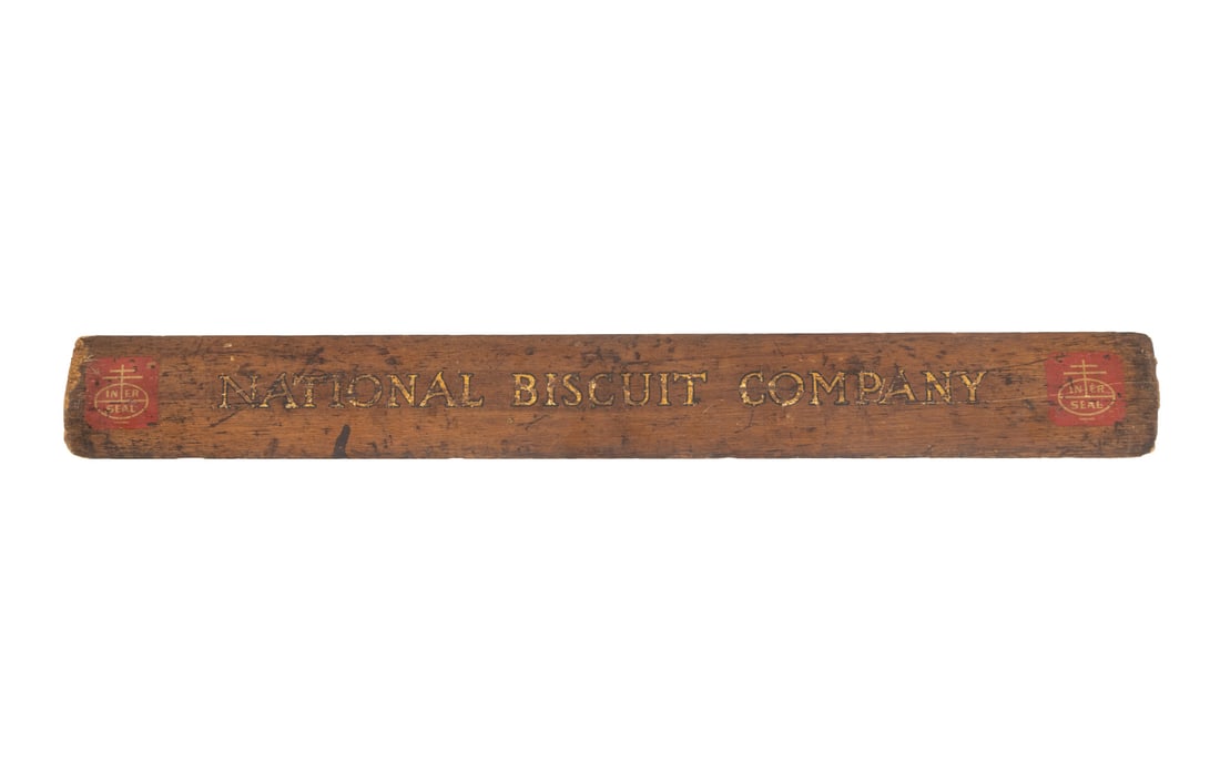 National Biscuit Company Wood Sign, ca. 1900 (1 of 6)