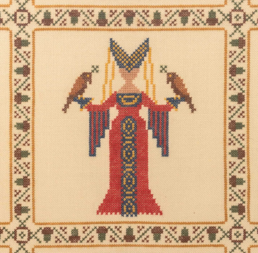 Medieval Revival Needlework Tapestry - 6