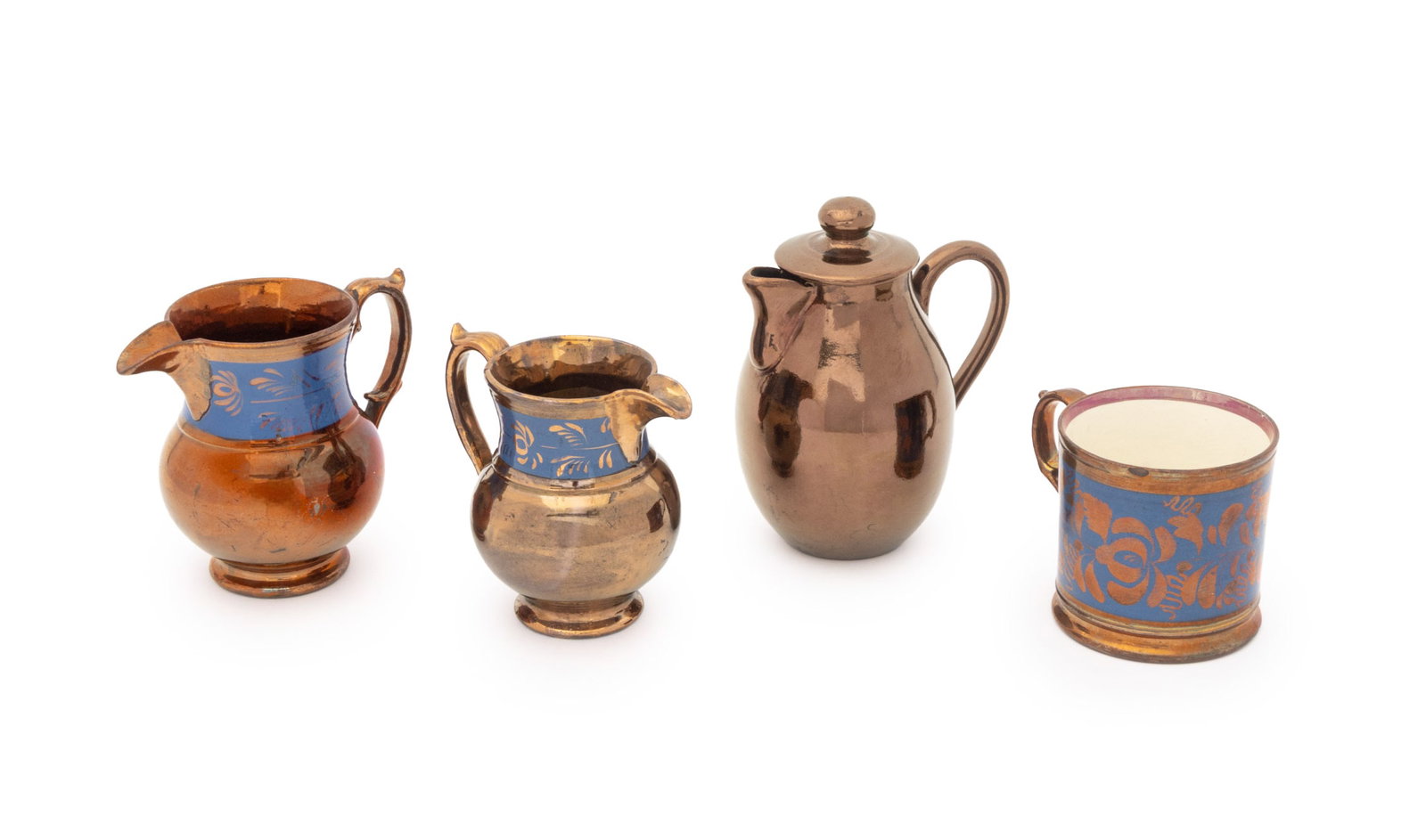 American & English Copper Lusterware, 4 Pcs. (1 of 16)