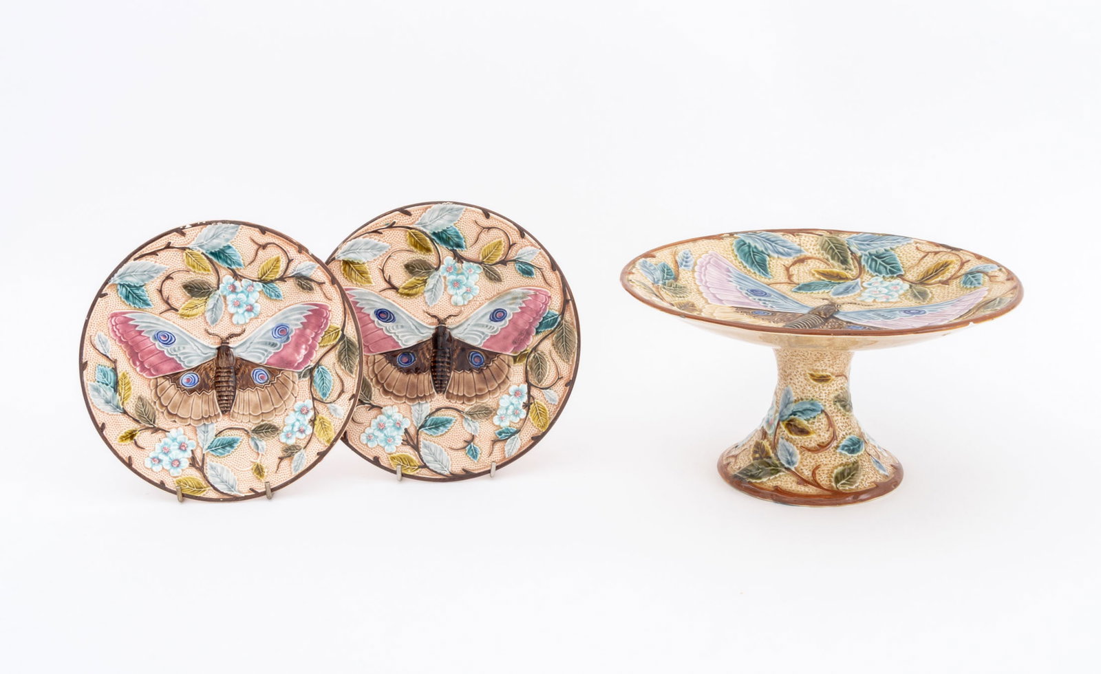 Josef Steidl Znaim Majolica Tableware, 3 Pcs. (1 of 15)