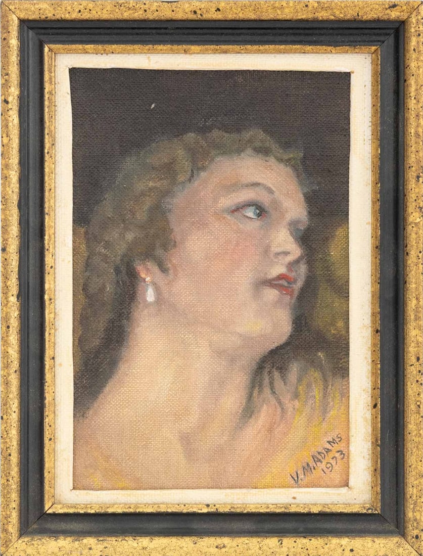 V.M. Adams After Titian "Danae" Oil, 1973 (1 of 8)