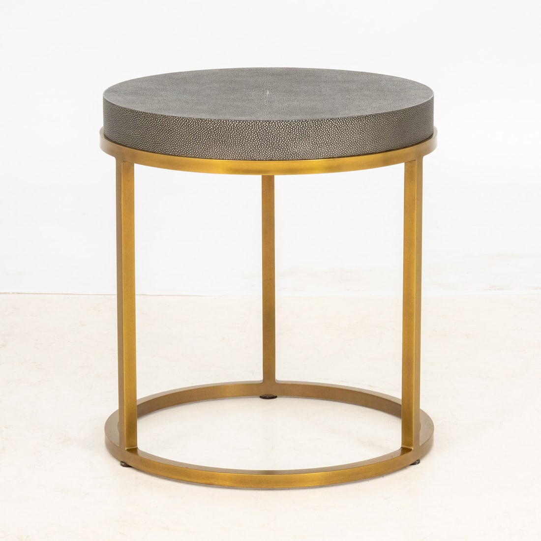 Restoration Hardware Faux Shagreen Side Table - 5