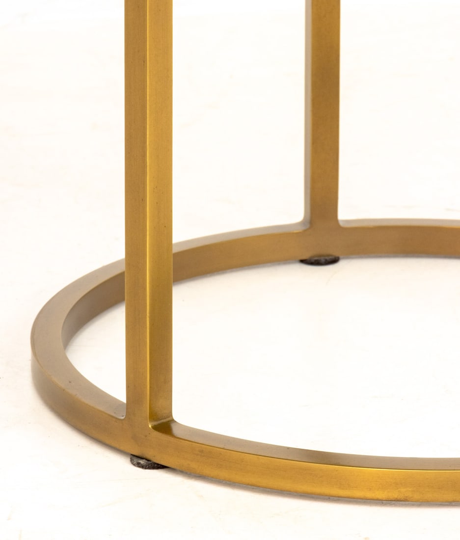 Restoration Hardware Faux Shagreen Side Table - 6