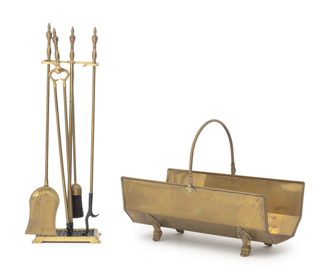 Victorian Brass Fireplace Accessories, 6 (1 of 14)