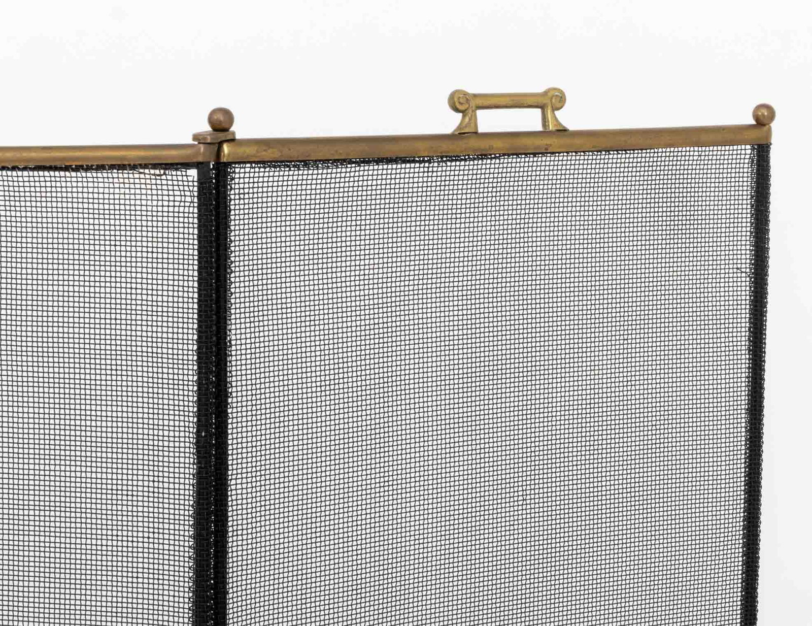 Brass Three-Panel Folding Firescreen - 2