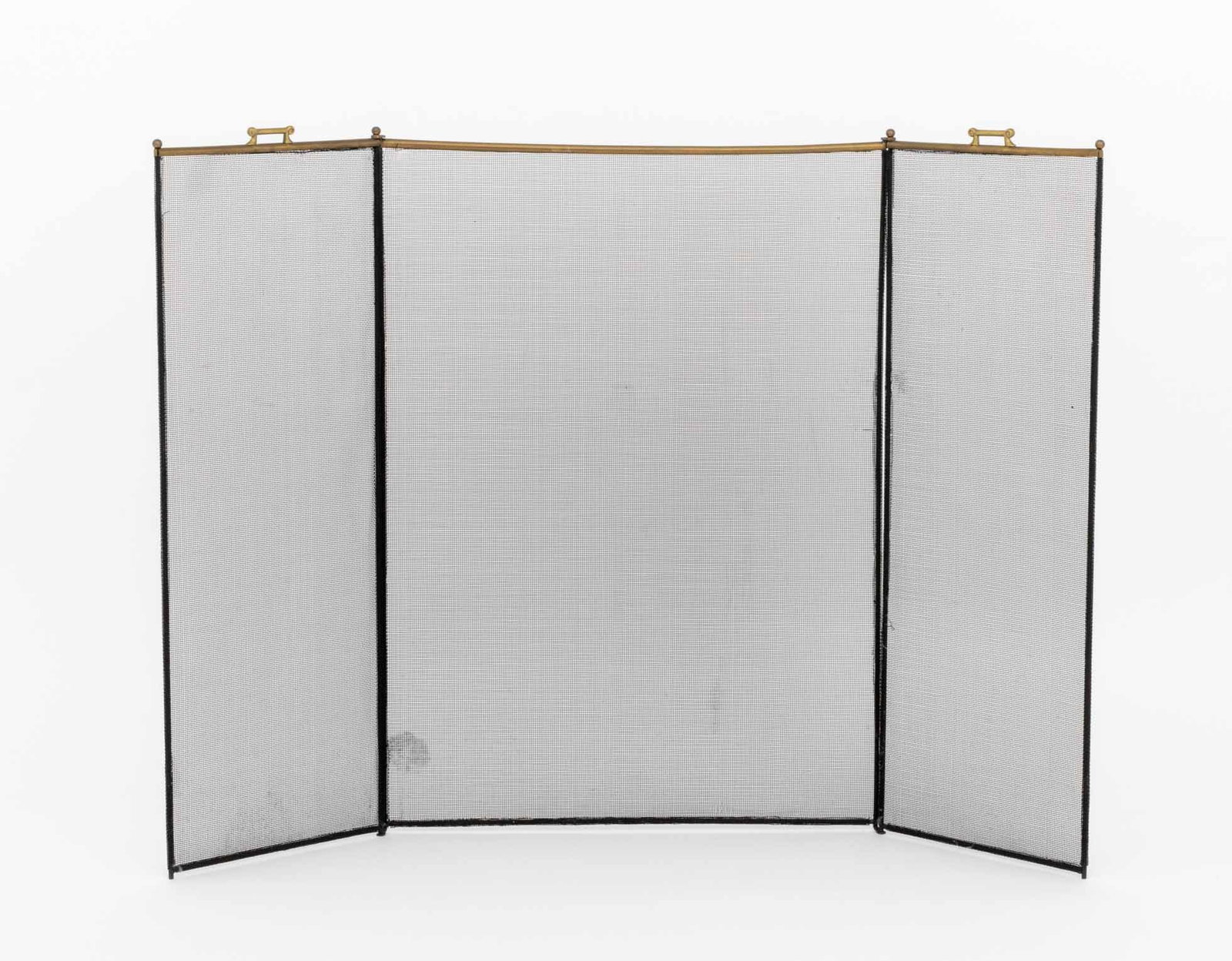 Brass Three-Panel Folding Firescreen - 5