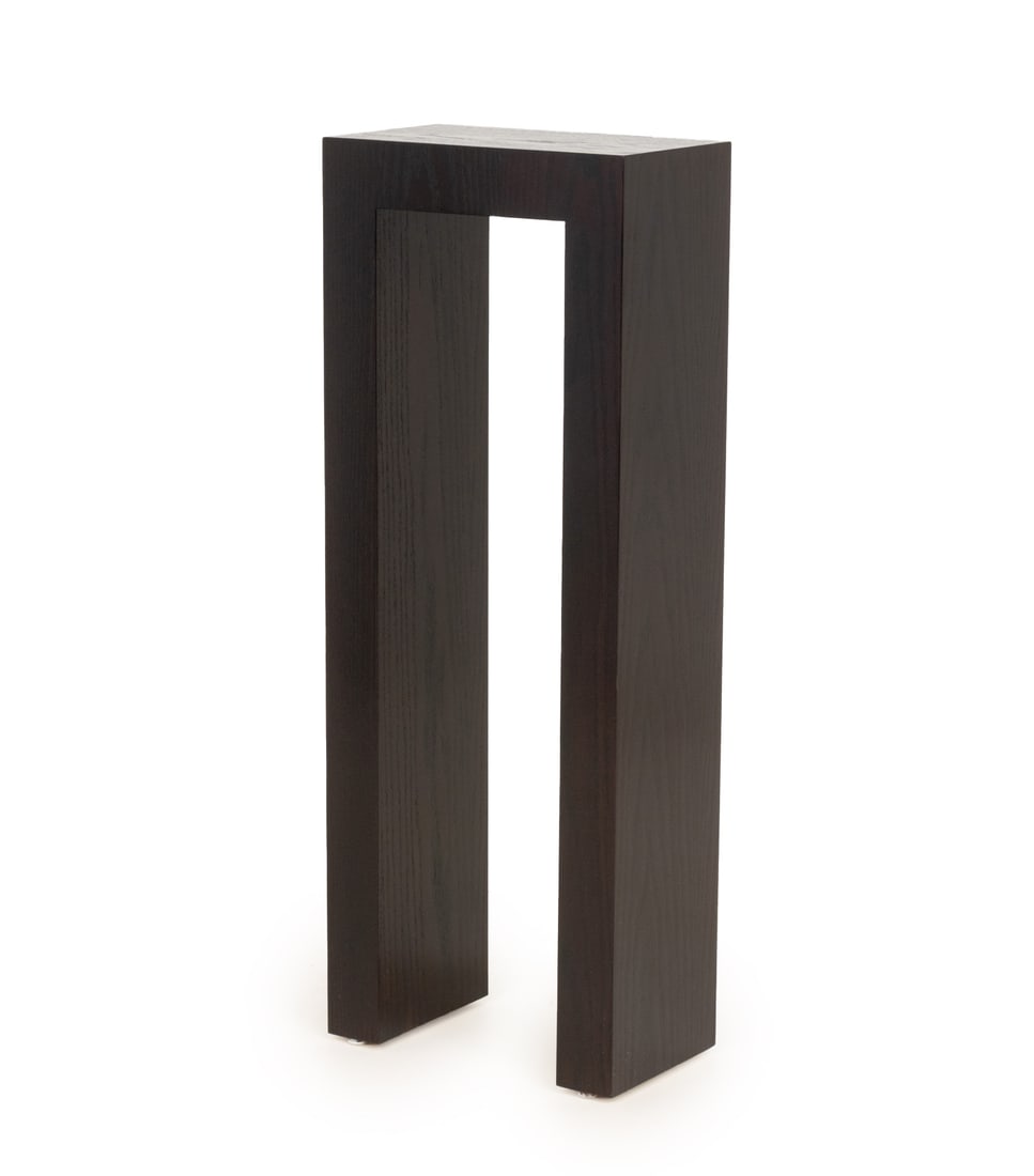Contemporary Ebonized Wood Pedestal (1 of 7)