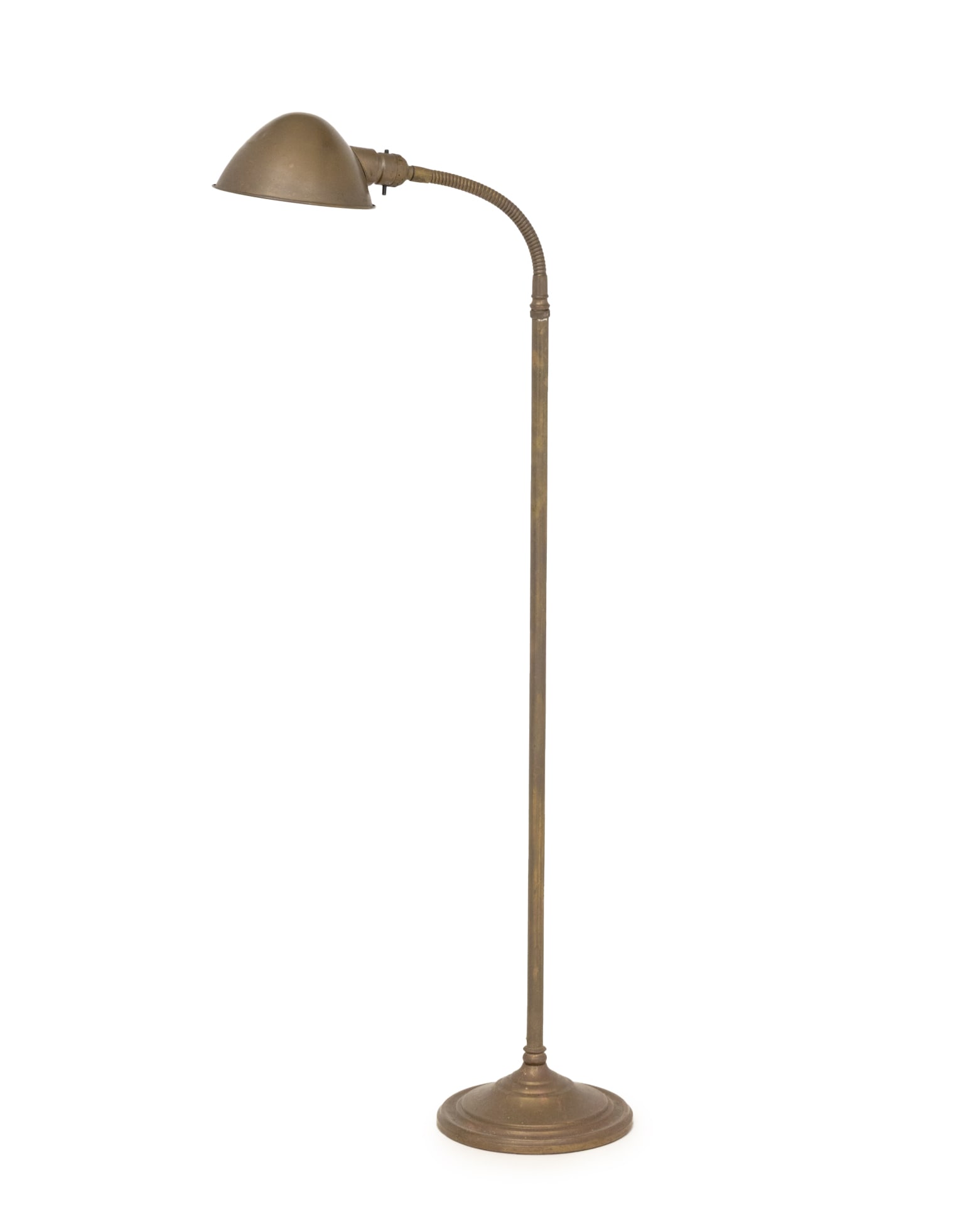 Mefcolite Industrial Brass Floor Lamp (1 of 7)