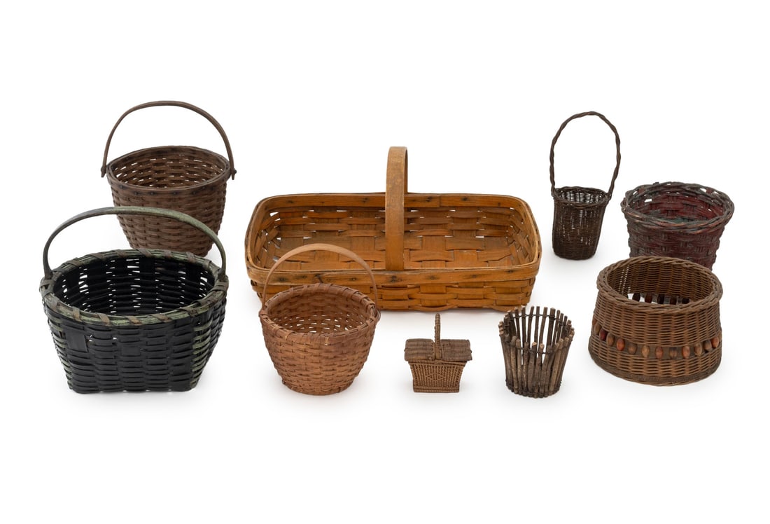 Collection of American Primitive Baskets, 10 (1 of 12)