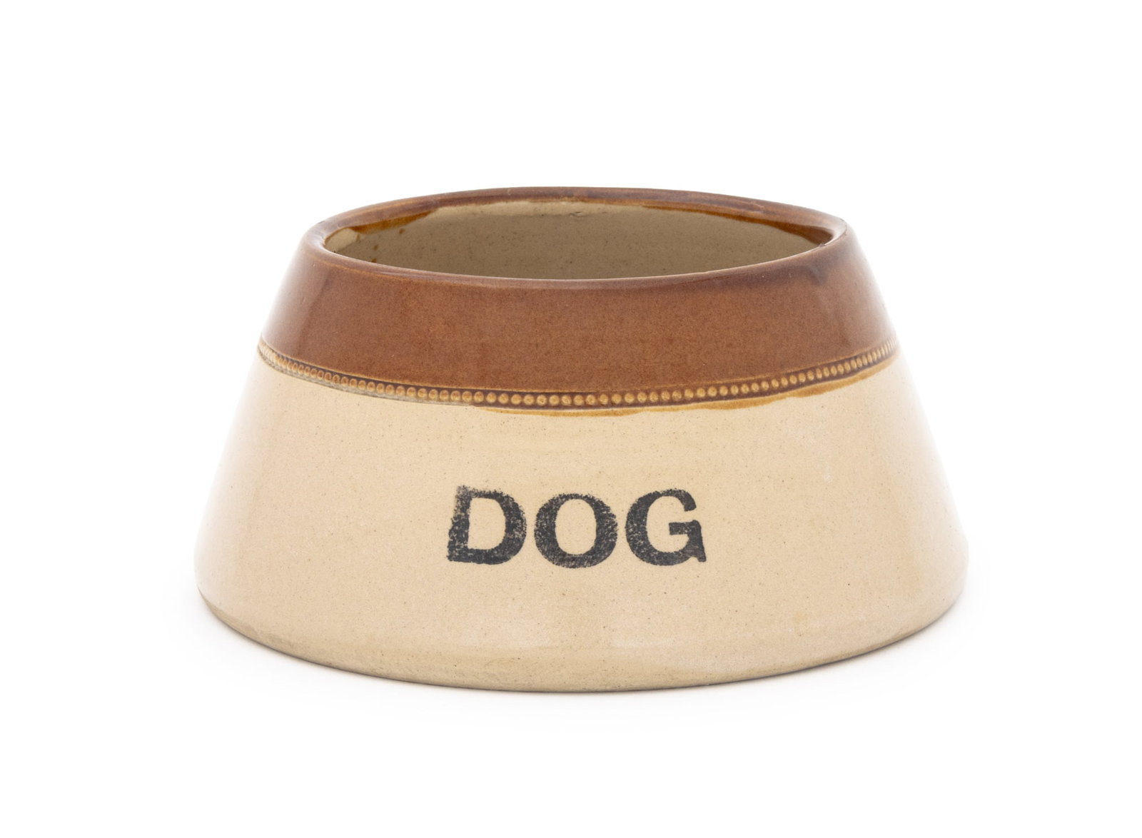 Pearson's Glazed Stoneware "Dog" Bowl (1 of 7)