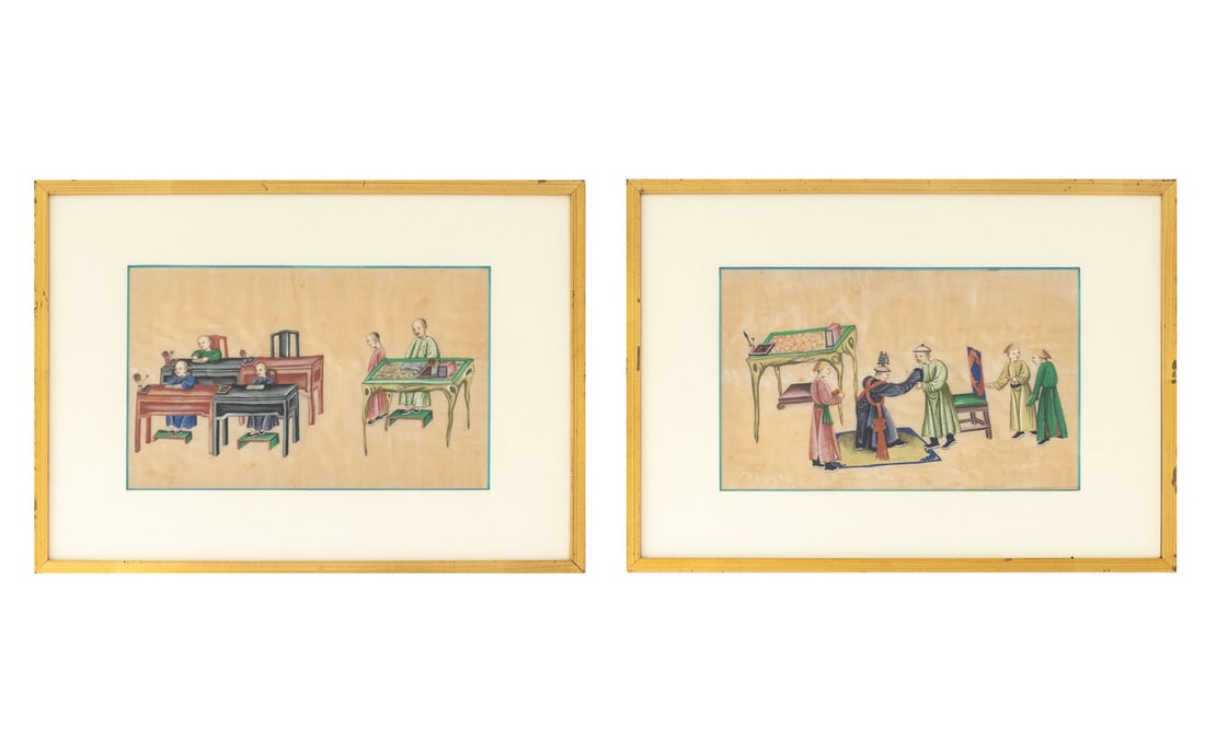 Chinese Children's School Lessons Gouache, 2 (1 of 11)