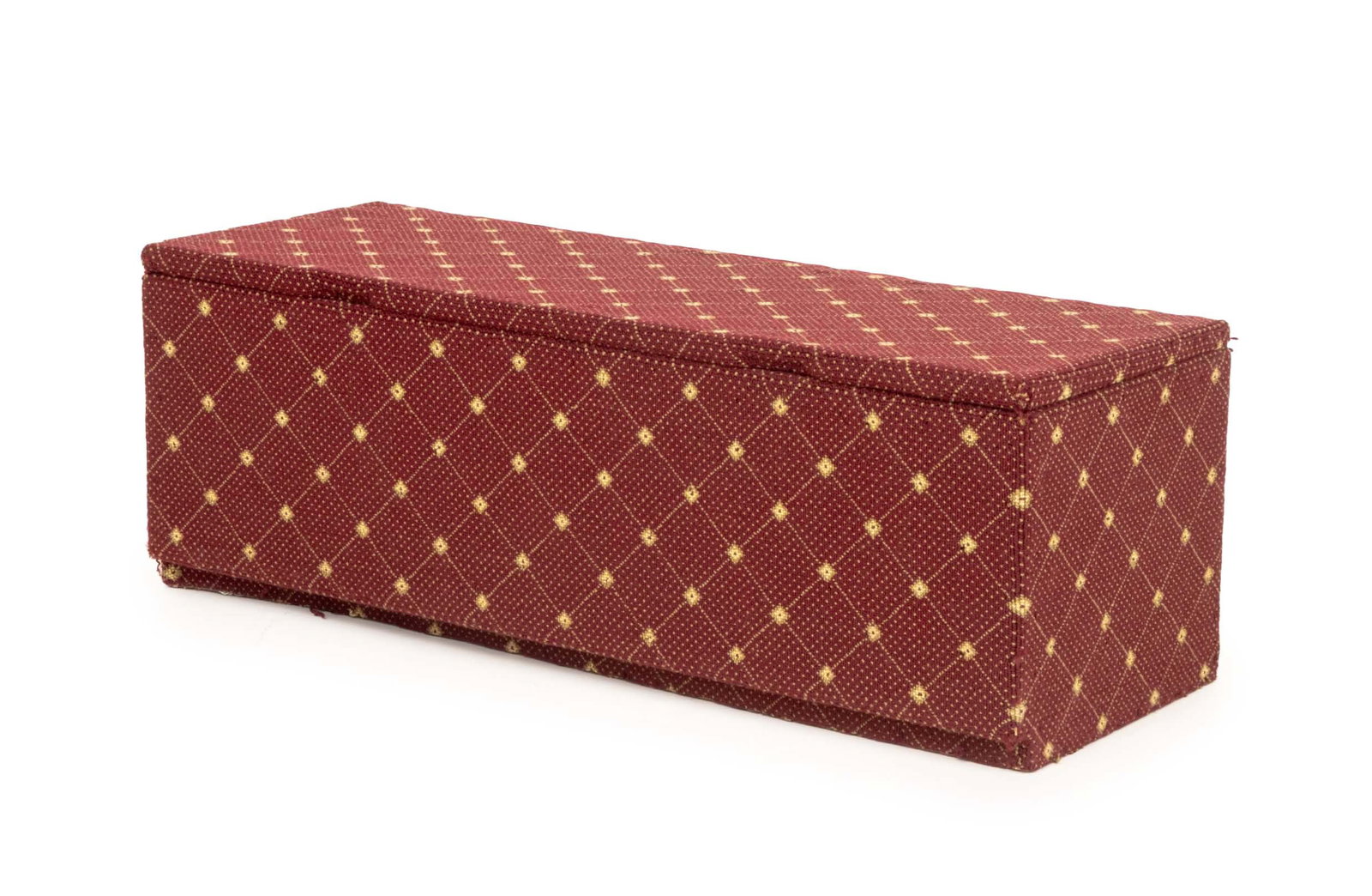 Modern Burgundy Wool Upholstered Blanket Chest (1 of 8)