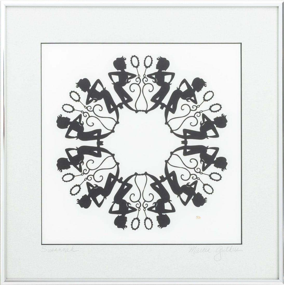 Marcia Guthrie "Susannah" Cut Paper Silhouette (1 of 9)
