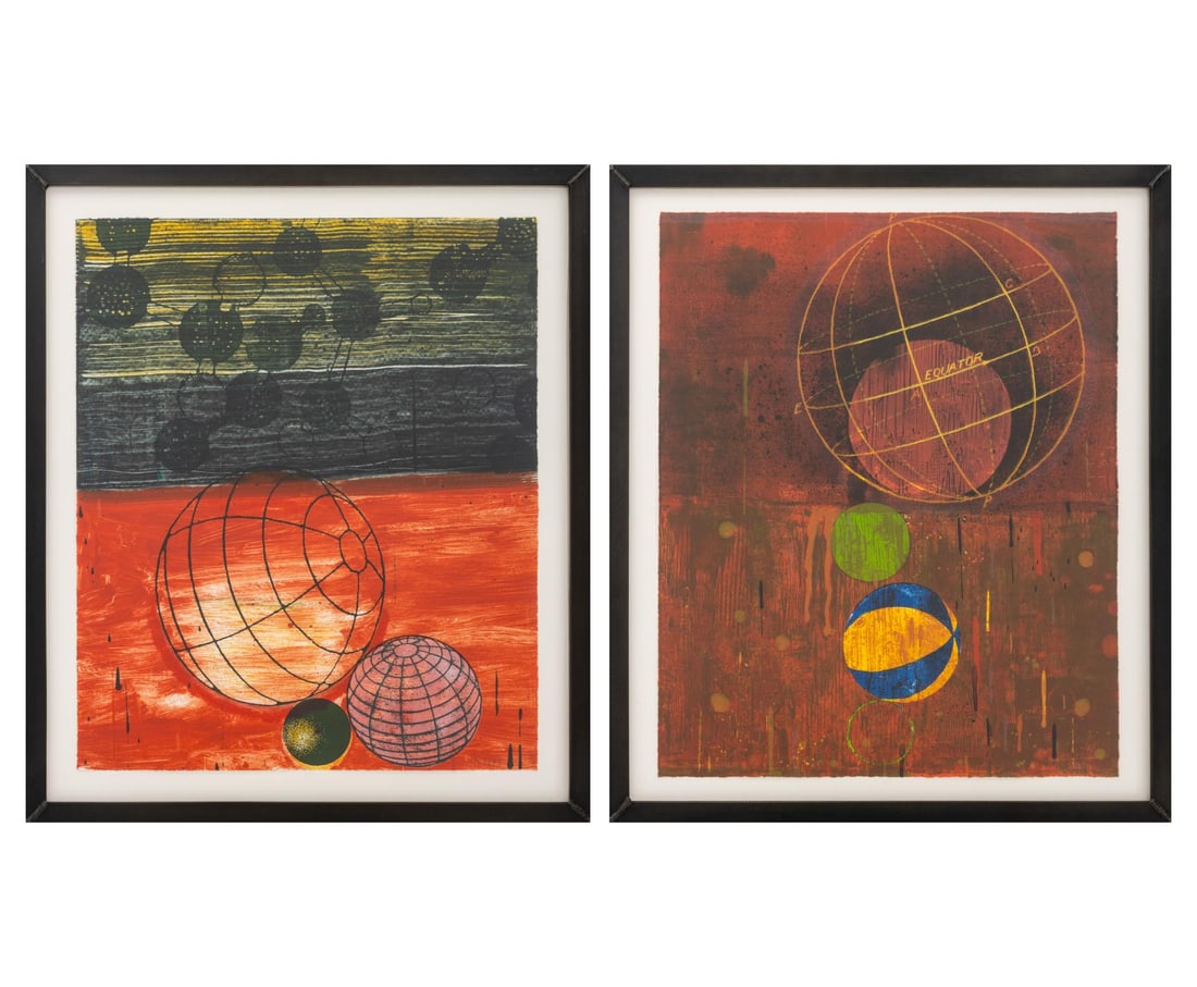 Larry Brown Abstract Composition Monoprints, 2 (1 of 18)