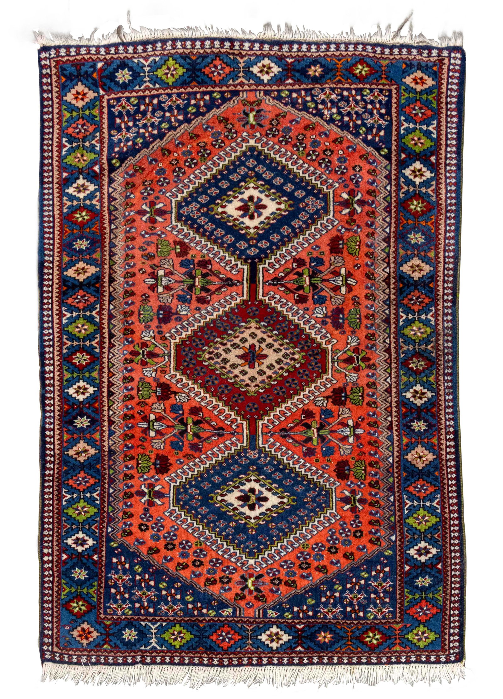 Persian Yalameh Wool Rug, 5' 2" x 3' 5" (1 of 7)