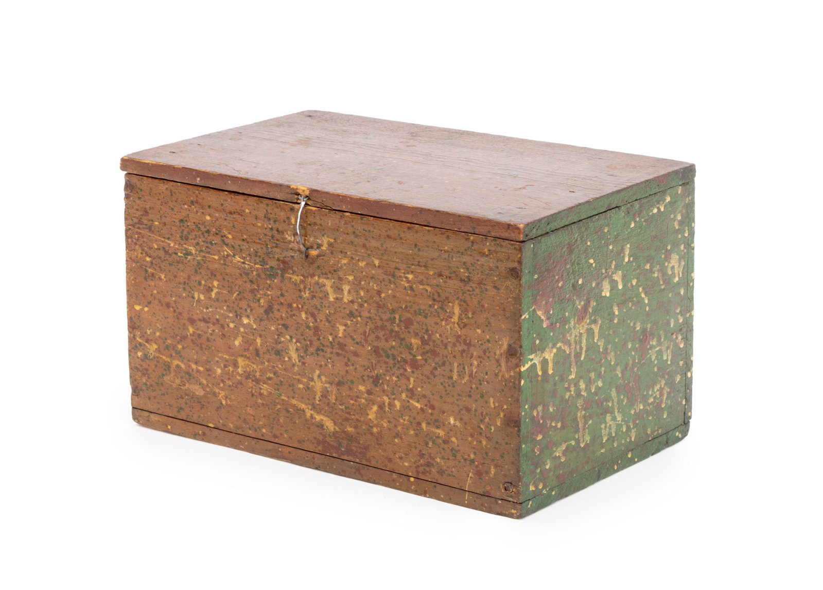 American Speckle Painted Wood Covered Box (1 of 8)