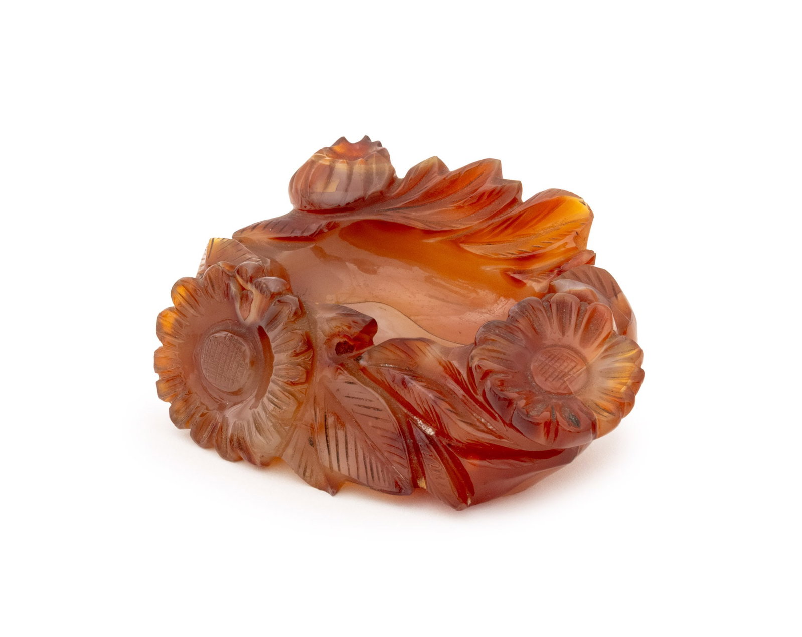 Chinese Carved Red Agate Vide Poche (1 of 11)