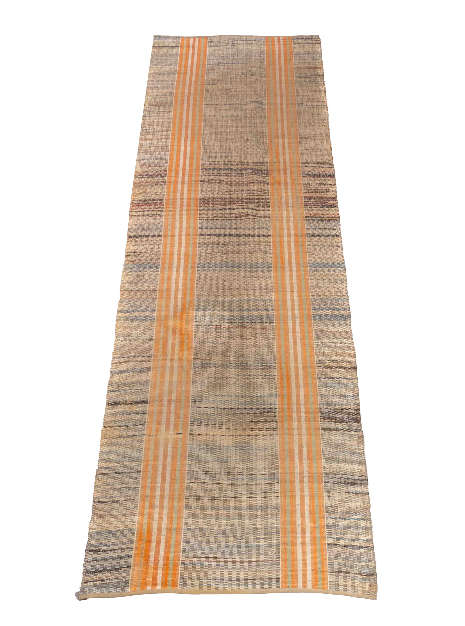 Striped Flatweave Runner, 11' 4" x 3' 4" (1 of 9)
