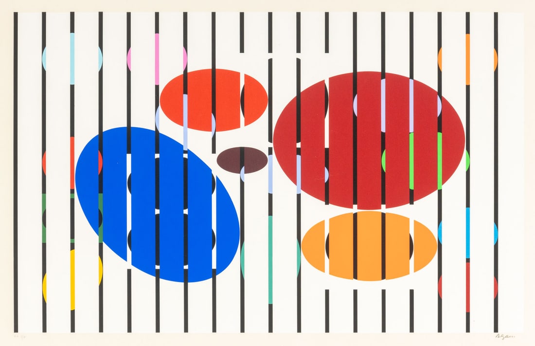 Yaacov Agam "One and Another V" Screenprint, 1977 - 12
