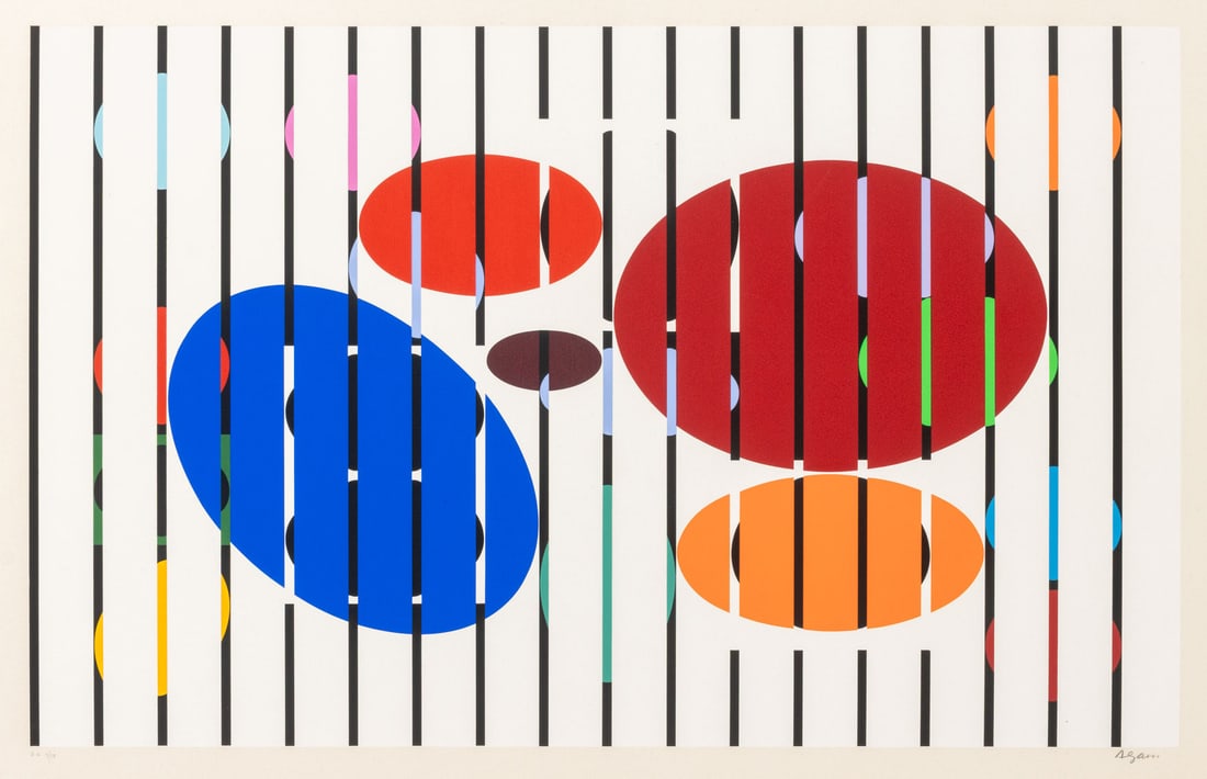 Yaacov Agam "One and Another V" Screenprint, 1977 - 2