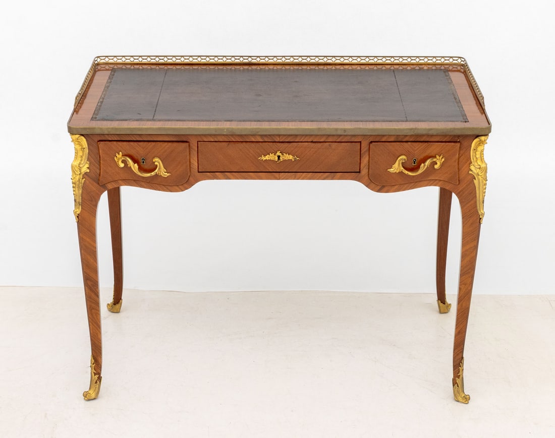 Louis XVI Style Kingwood Bureau Plat - 2