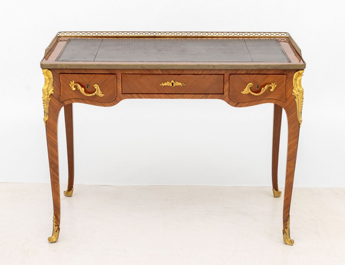Louis XVI Style Kingwood Bureau Plat - 3