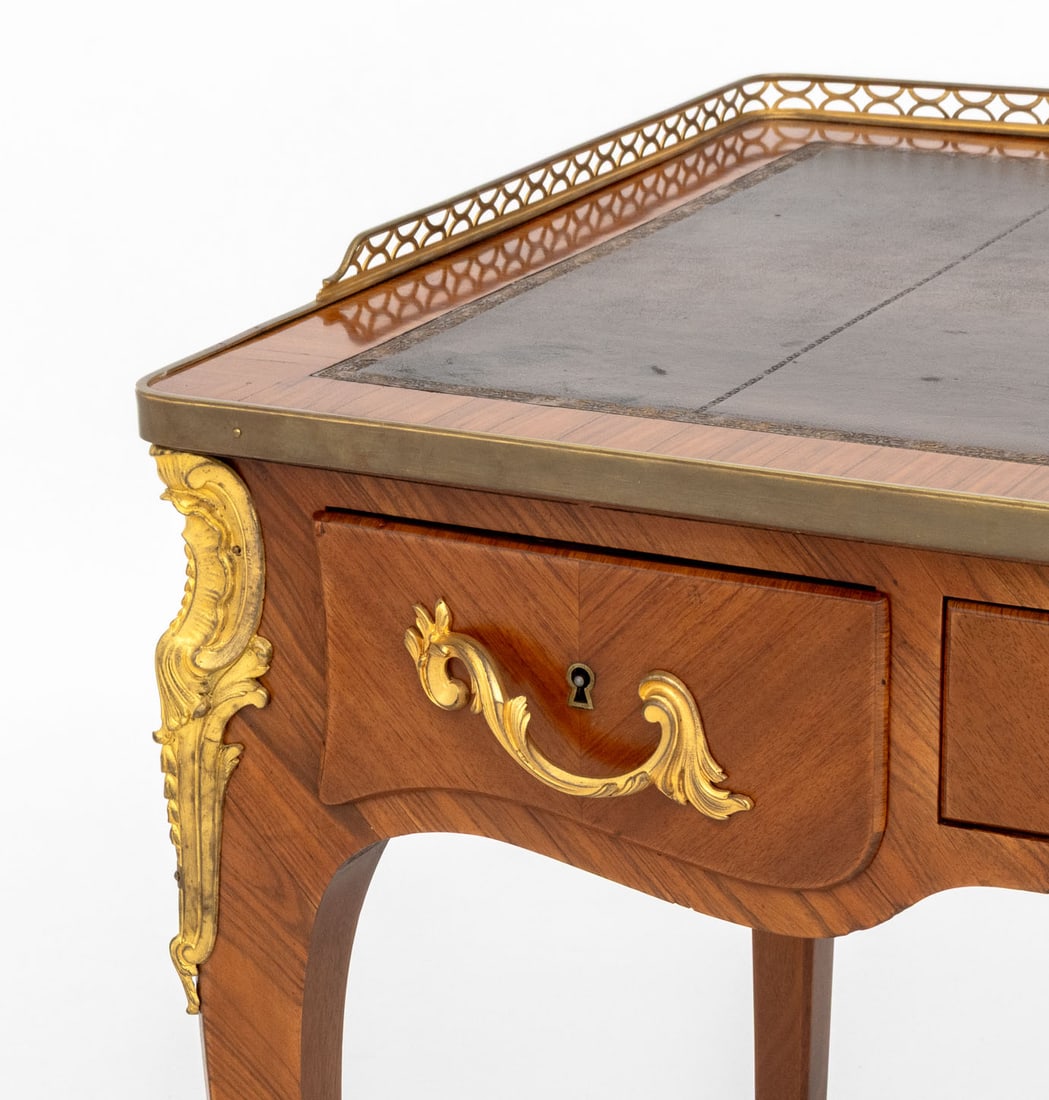 Louis XVI Style Kingwood Bureau Plat - 5