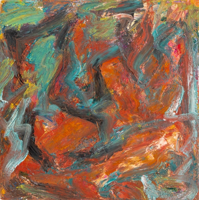 Andy Miller Abstract Composition Oil on Canvas (1 of 4)
