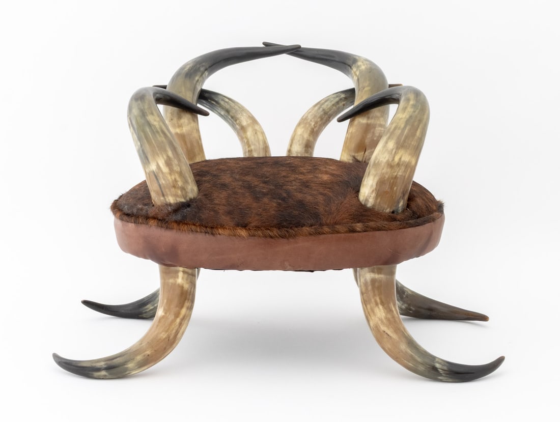 Diminutive Cow Horn Armchair - 2