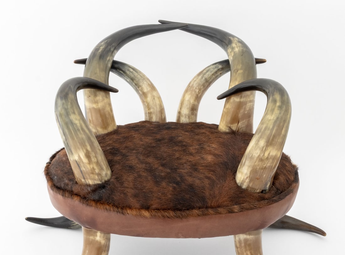Diminutive Cow Horn Armchair - 3
