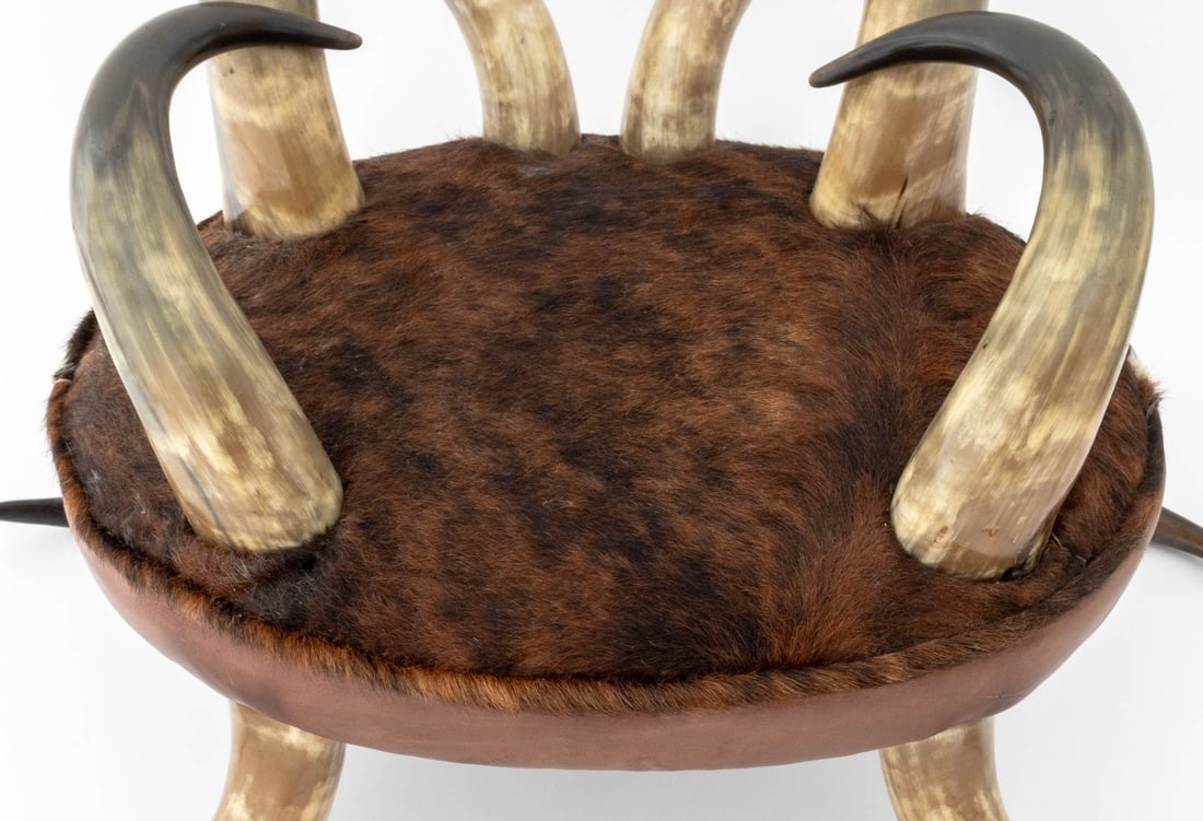Diminutive Cow Horn Armchair - 4