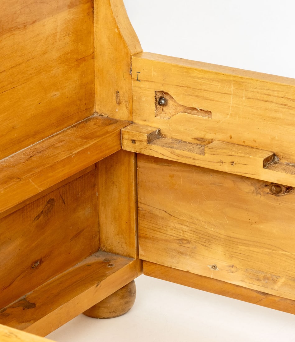 English Pine Sleigh Bed - 5