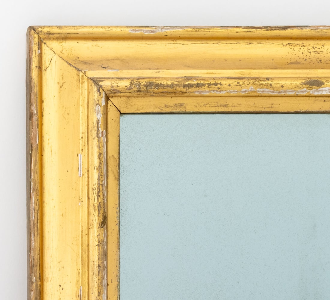 Modern Rectangular Giltwood Framed Mirror - 2