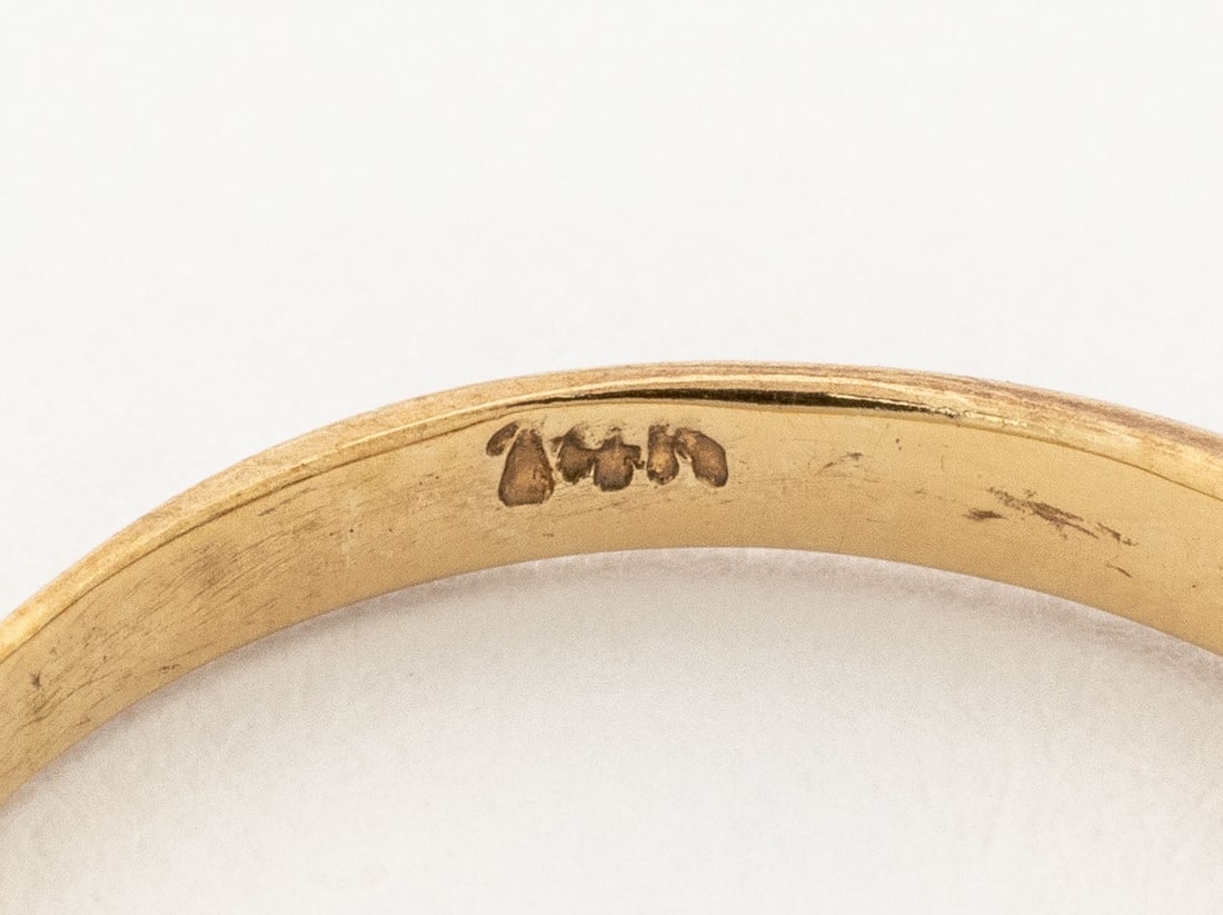 Ruby and Diamond Yellow Gold Ring - 7