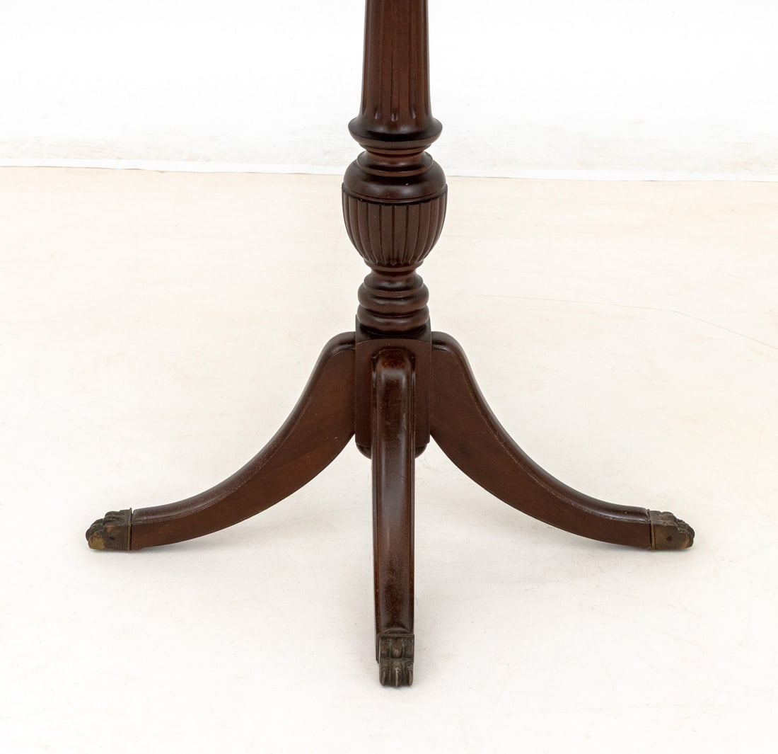 Neoclassical Style Mahogany Demilune Table - 5
