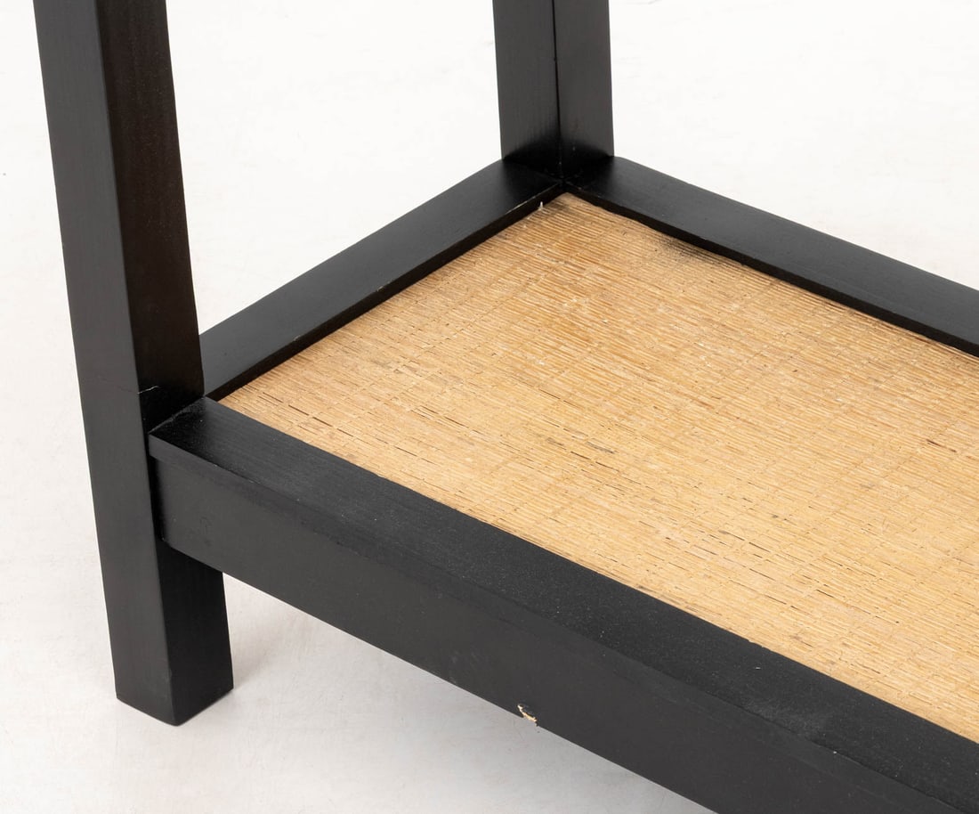 Contemporary Ebonized Wood Console Table - 5