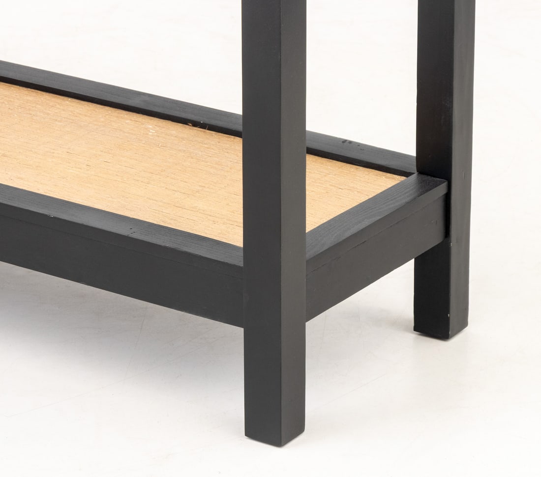 Contemporary Ebonized Wood Console Table - 6
