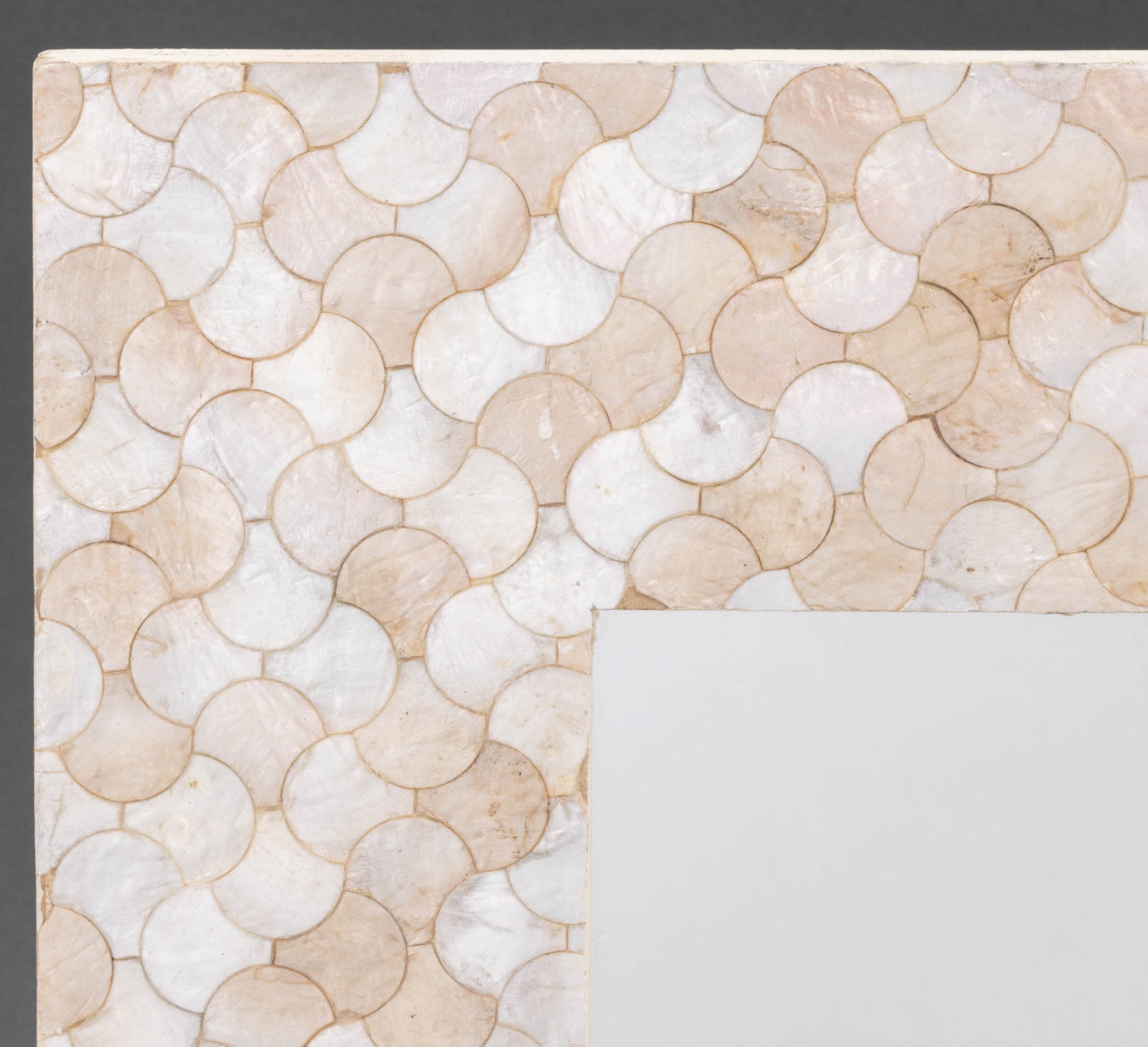 Modern Capiz Shell Framed Mirrors, Pair - 2