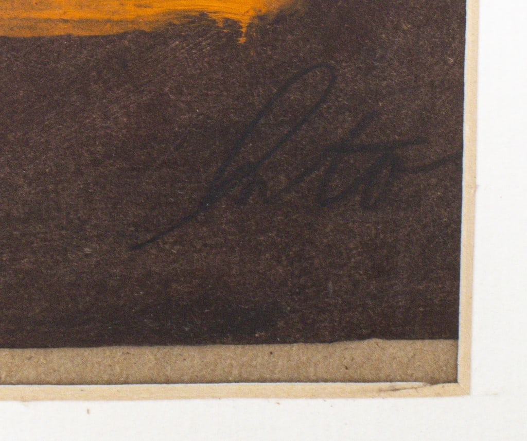 Illegibly Signed Figural Composition Mixed Media - 7