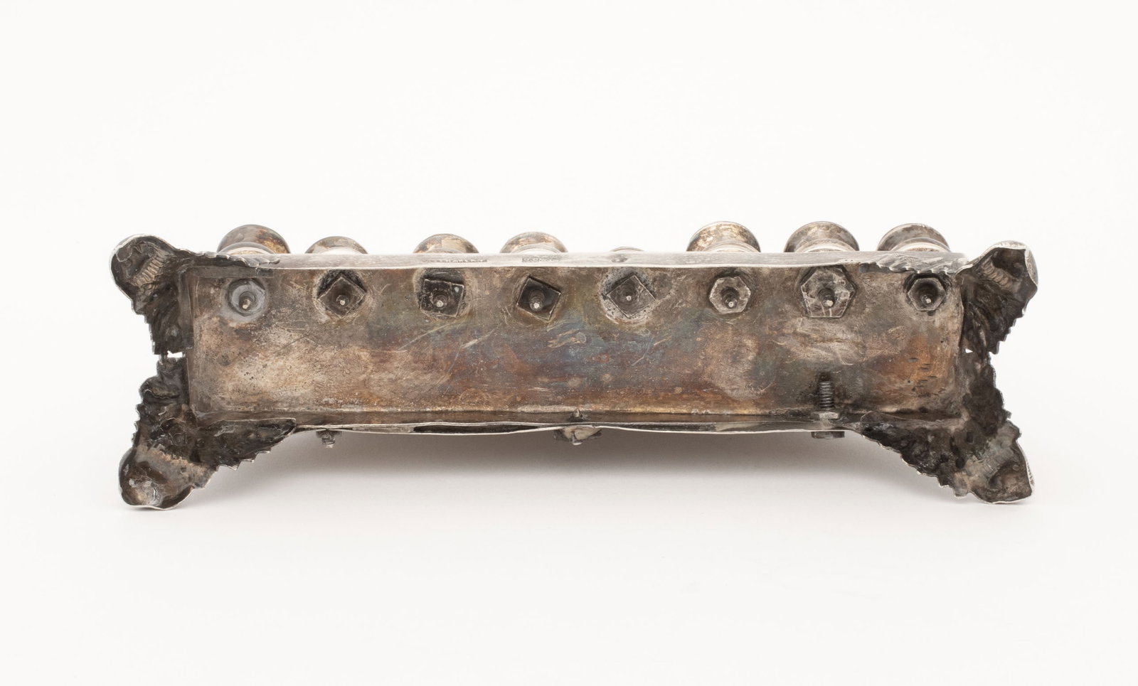 Russian Silver Hanukkah Menorah, 19th C. - 10