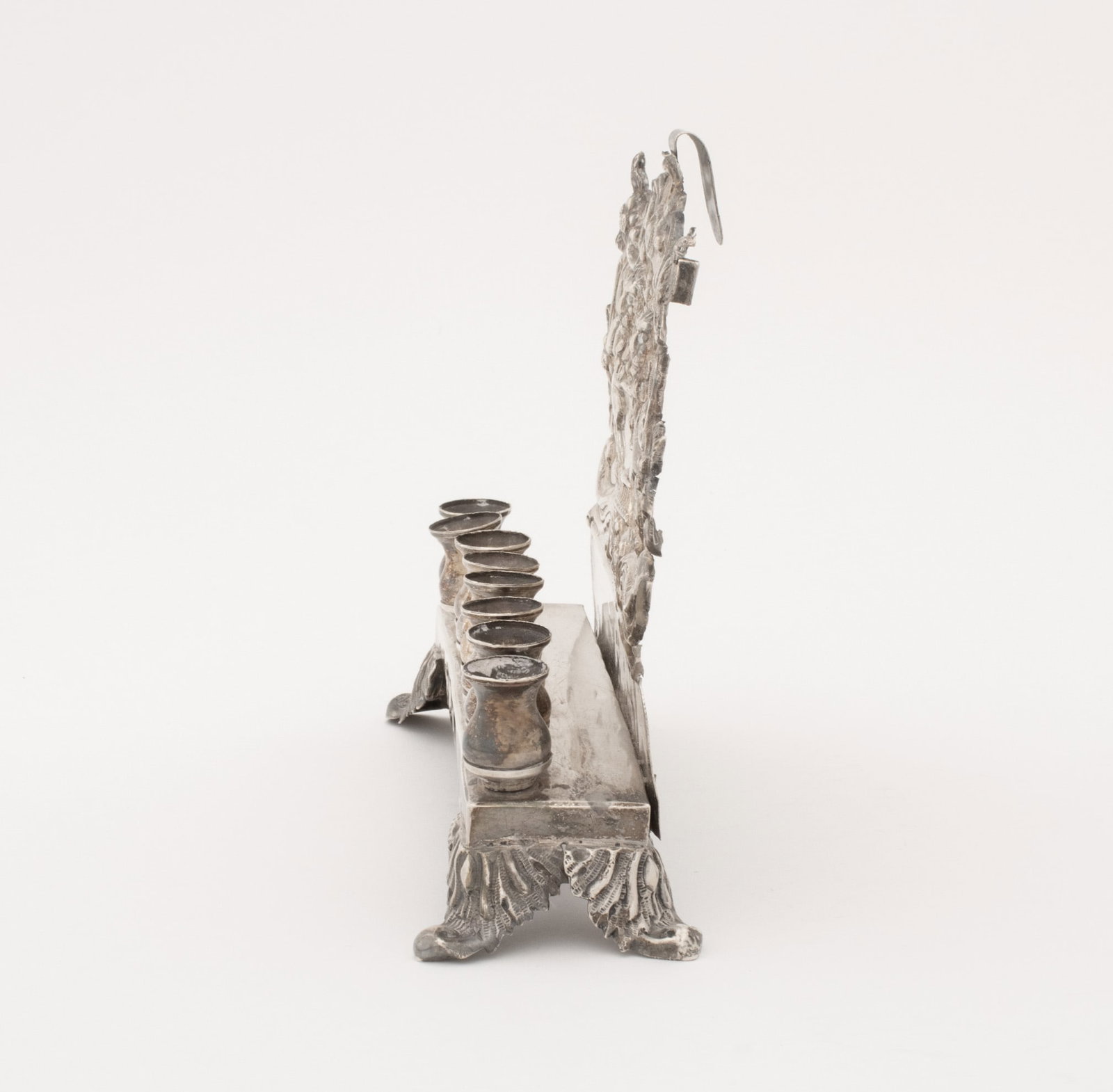 Russian Silver Hanukkah Menorah, 19th C. - 5